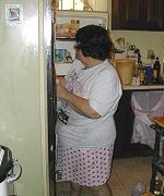 DO handles the frig and the kitchen