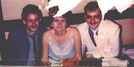 at a Cleveland restaurant. Sorry about the tears in the picture. Blame it on our house fire! at a Cleveland restaurant. Sorry about the tears in the picture. Blame it on our house fire!